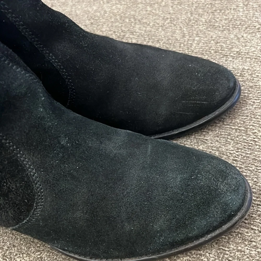 Anthropologie Lied‎ Do faux Fur Suede Ankle Boots  size 9